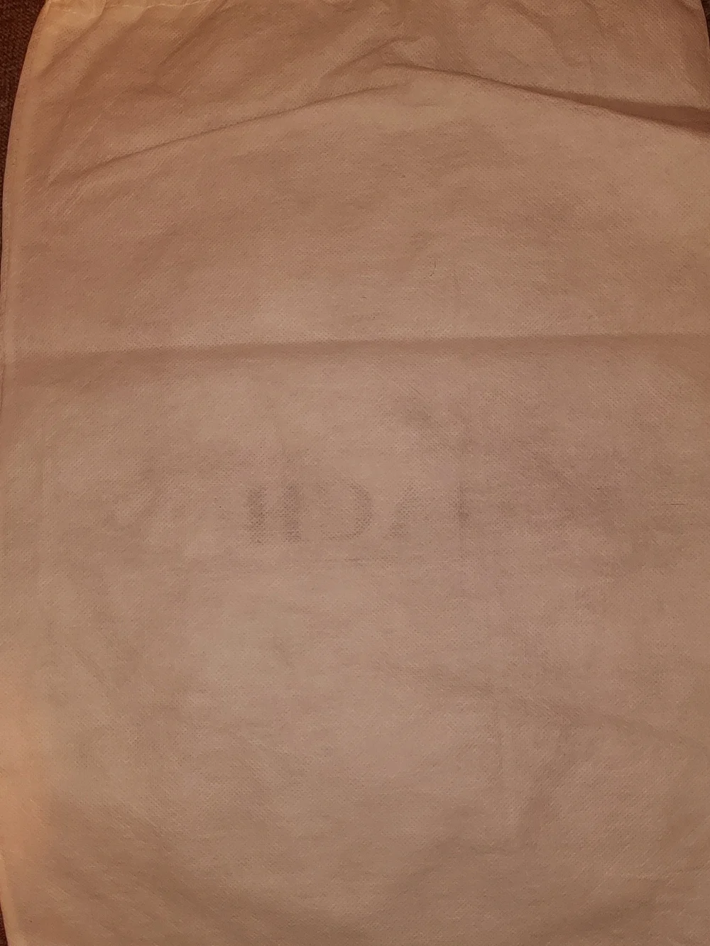 Large Coach Off-White Dust Bag with Black Logo